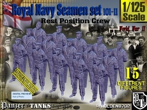 1/125 RN Seamen Rest Set101-11 in Tan Fine Detail Plastic