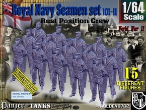 1/64 RN Seamen Rest Set101-11 in Tan Fine Detail Plastic
