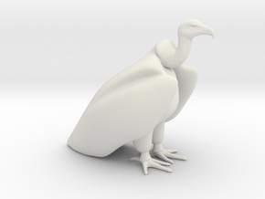 Printle Animal Vulture - 1/24 in White Natural Versatile Plastic