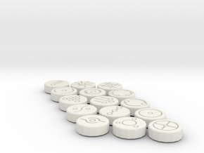 MNOLG2 Charms in White Natural Versatile Plastic