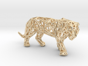 Sumatran Tiger in 14k Gold Plated Brass