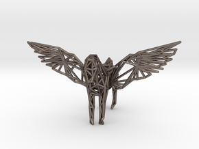 Pegasus in Polished Bronzed-Silver Steel