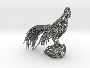 LongCrower in Fine Detail Polished Silver