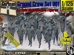 1/125 German Ground Crew Set001 in Tan Fine Detail Plastic