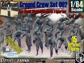 1/64 German Ground Crew Set002 in Tan Fine Detail Plastic
