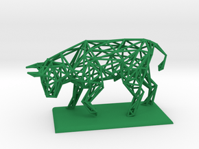 Bull in Green Processed Versatile Plastic