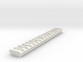 15 Slots Rail (Pre-Drilled) in White Natural Versatile Plastic