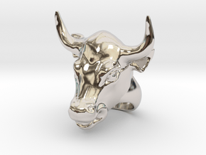 Bull ring in Platinum