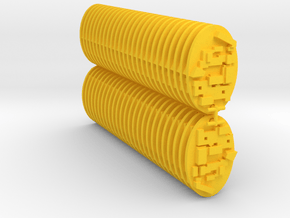 50X EckartSleutelhanger in Yellow Processed Versatile Plastic