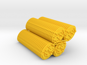 100X EckartSleutelhanger in Yellow Processed Versatile Plastic