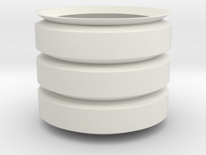 Cilinder_Pot in White Natural Versatile Plastic: 6mm