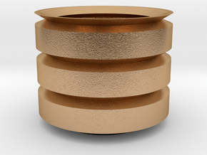 Cilinder_Pot in Natural Bronze: 15mm