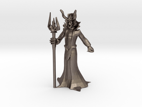 Lich Miniature (28mm Scale) in Polished Bronzed-Silver Steel