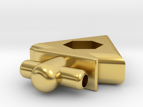 Arrowhead Pendant in Polished Brass