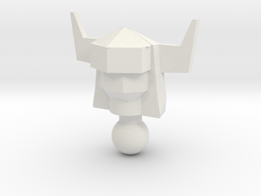 Galactic Defender Acroyear II Head in White Natural Versatile Plastic