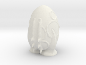 Alien Egg in White Natural Versatile Plastic