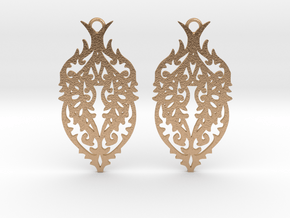 Thorn earrings in Natural Bronze: Small