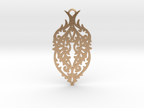 Thorn pendant in Natural Bronze: Large