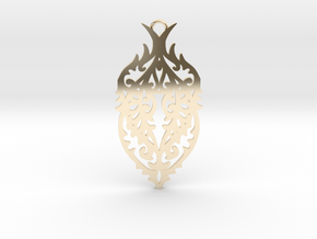Thorn pendant in 14k Gold Plated Brass: Large