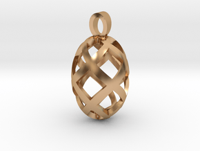 Seed openwork [pendant] in Polished Bronze