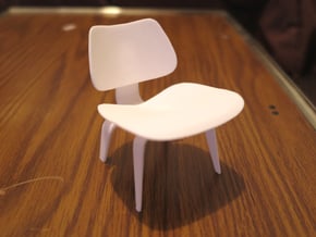 Herman Miller Eames Molded Plywood Chair 3.1" tall in White Processed Versatile Plastic