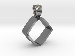 An impossible cylinder [pendant] in Polished Silver