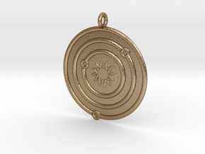 Astronomy Symboll in Polished Gold Steel