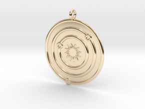 Astronomy Symboll in 14k Gold Plated Brass