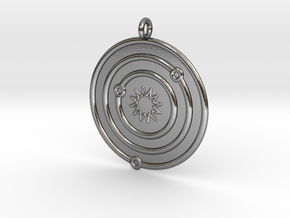 Astronomy Symboll in Polished Silver