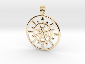 QUARTER SPACE in 14K Yellow Gold