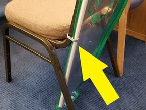 Lulav Holder Chair Clip in Tan Fine Detail Plastic