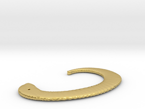 Drape Earcuff in Polished Brass