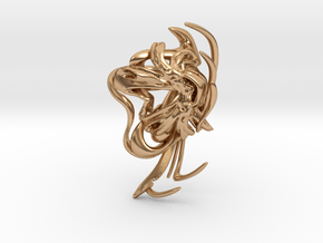 SOMAEXTATIC Large Statement Ring.stl in Polished Bronze