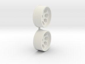 Offset-3,0-front-Polygon-Rims-MiniZ-AWD in White Natural Versatile Plastic