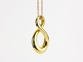 Infinity in 18k Gold Plated Brass: Medium