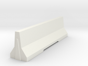 Jersey_Barrier in White Natural Versatile Plastic