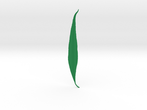 Willow tree leaf in Green Processed Versatile Plastic