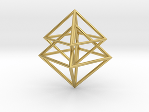 Pyramidal in Polished Brass
