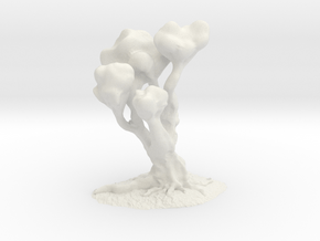 Tree with Roots (28mm Scale Miniature) in White Natural Versatile Plastic