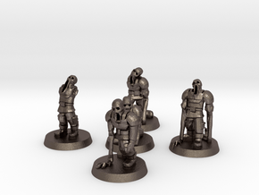 Guardsmen Thralls (28mm Scale Miniature) in Polished Bronzed-Silver Steel