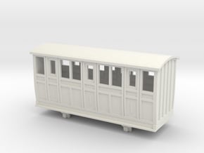 Bandai OO9 Scale Narrow Gauge Coach - Type 2 in White Natural Versatile Plastic