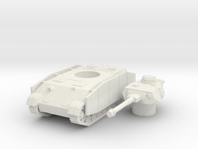 Panzer IV K (side skirts) scale 1/100 in White Natural Versatile Plastic