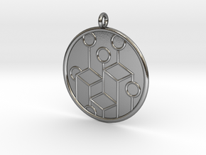 Ecology Symbol in Polished Silver