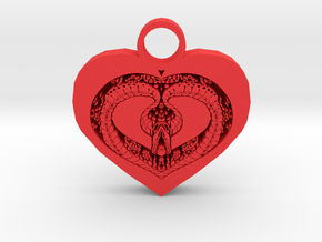 love bug pendant in Red Processed Versatile Plastic