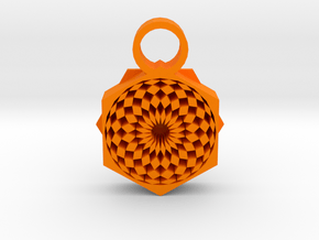 tribal eye 2 in Orange Processed Versatile Plastic