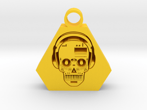 DJ pendant 2 in Yellow Processed Versatile Plastic