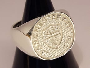 Champions Ring Size T. 19.55mm. Silver. in Polished Silver