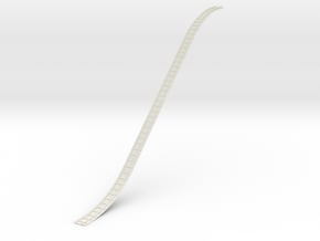 Slate Incline Track - OO9 Scale in White Natural Versatile Plastic