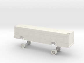 HO Scale Bus Gillig Low Floor DART 200s in White Natural Versatile Plastic