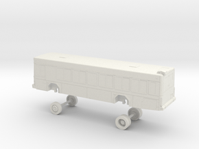 HO Scale Bus Gillig Low Floor MVRTA 0700s in White Natural Versatile Plastic